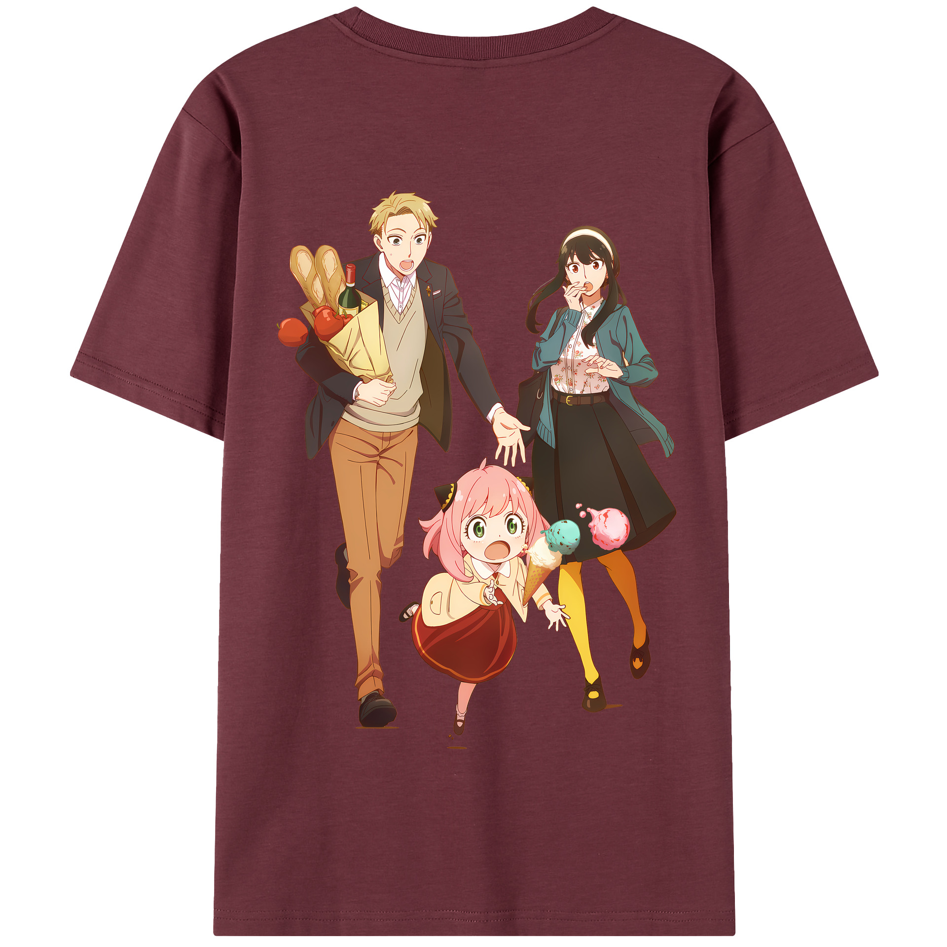 （画像用） SPY×FAMILY间谍家家酒 綿100％半袖Tシャツ（背面プリント）